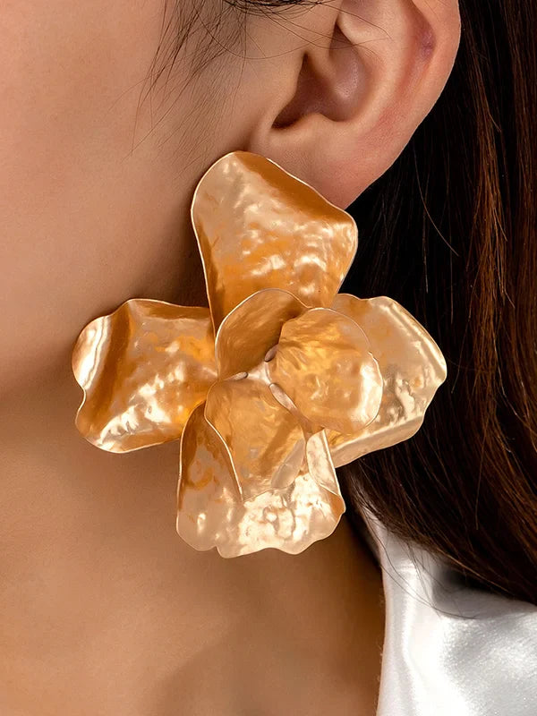 Pendientes Brillantes con Forma de Flor