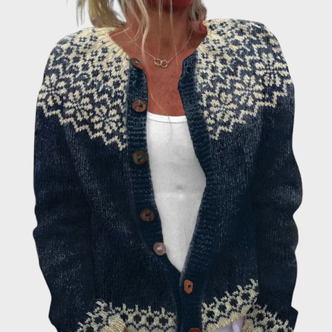 Jelena - Φθινοπωρινό λουλουδάτο κα cardigan