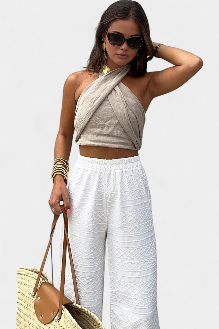 Lena | Top halter cruzado