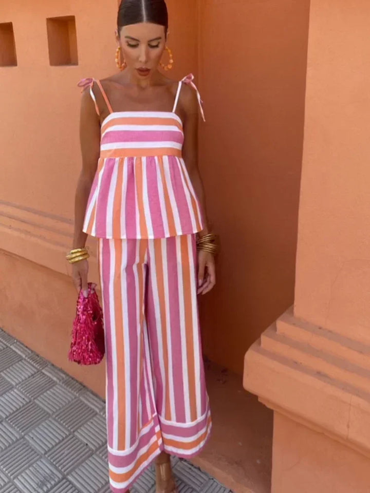 Hanne – Conjunto de Verano con Pantalones Estampados