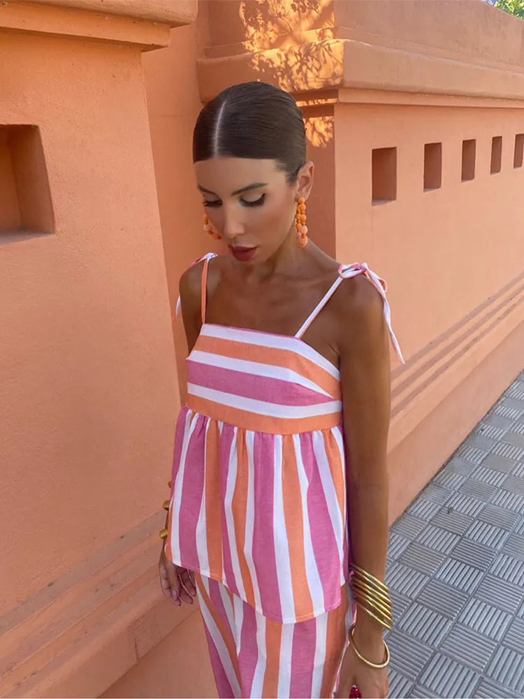 Hanne – Conjunto de Verano con Pantalones Estampados