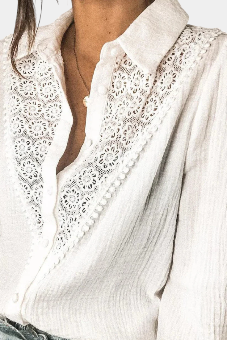 Tess | Μπλούζα με δαντέλα