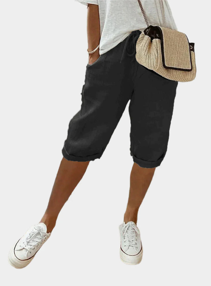 Κομψό Γυναικείο Λινό Παντελόνι