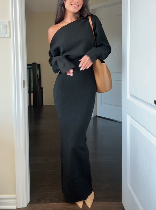 Alicia | Vestido Asimétrico de Un Hombro