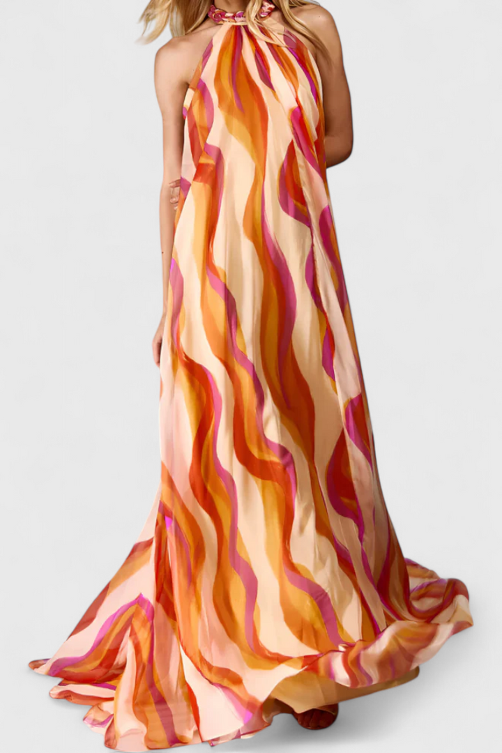 Remi | Vestido maxi ondas