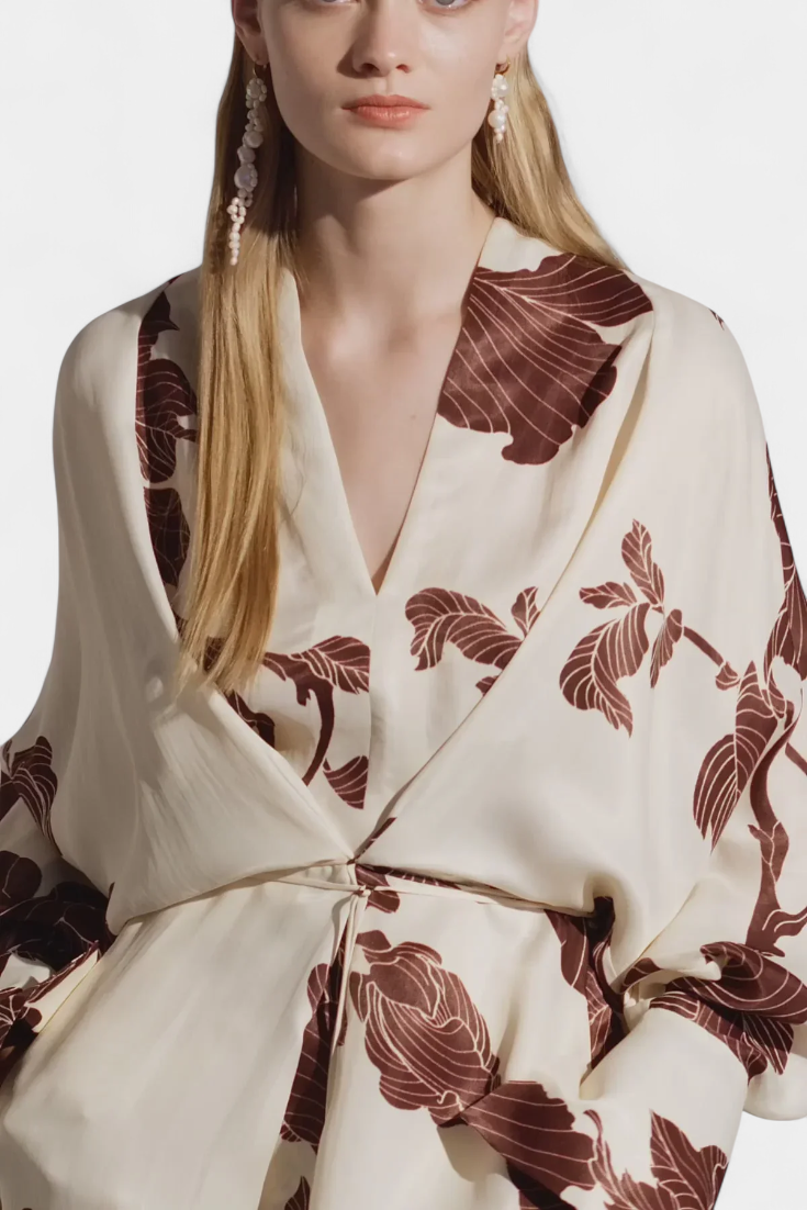 Claribel | Vestido Kimono con Estampado Origami