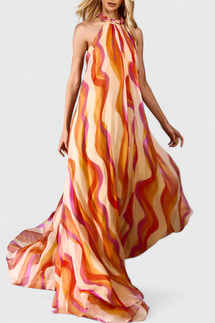 Remi | Vestido maxi ondas