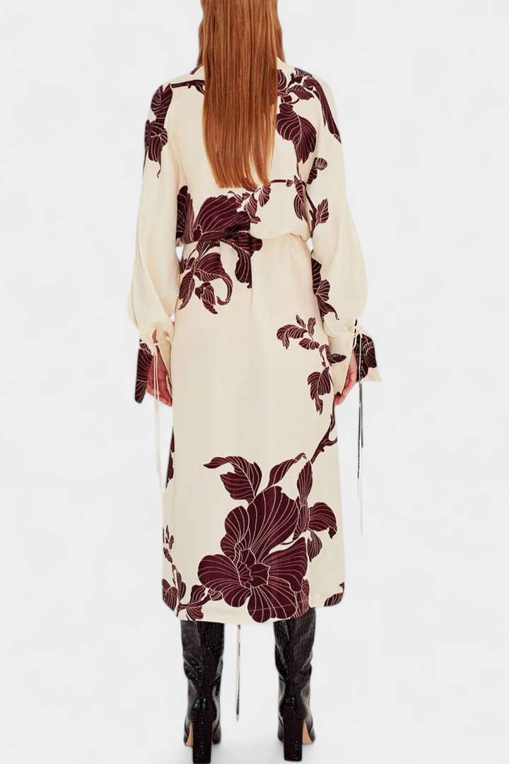 Claribel | Vestido Kimono con Estampado Origami