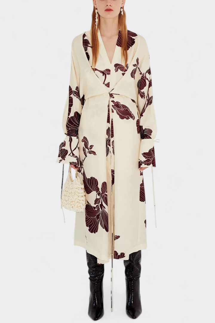 Claribel | Vestido Kimono con Estampado Origami