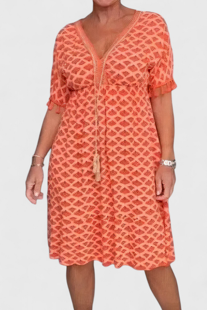 Kirra | Vestido Boho Chic con Estampado Geométrico