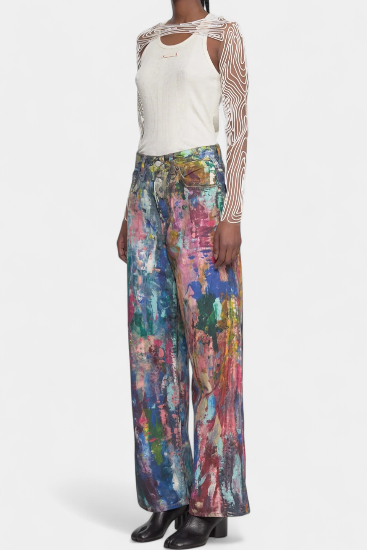 Rana | Jeans anchos arte