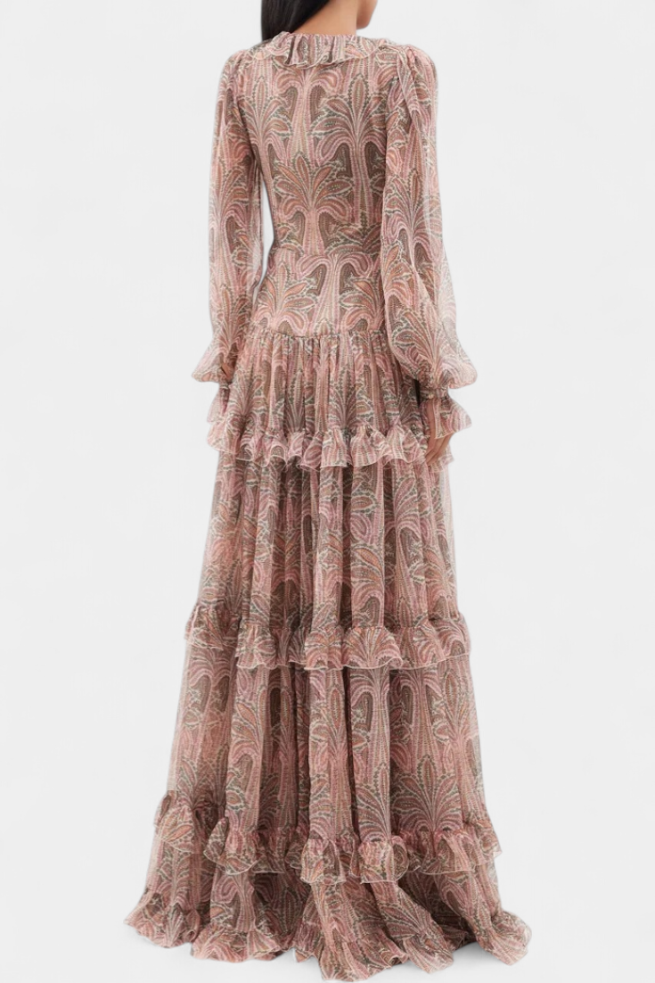 Ayla | Vintage Φόρεμα Μάξι με Στάμπα Paisley