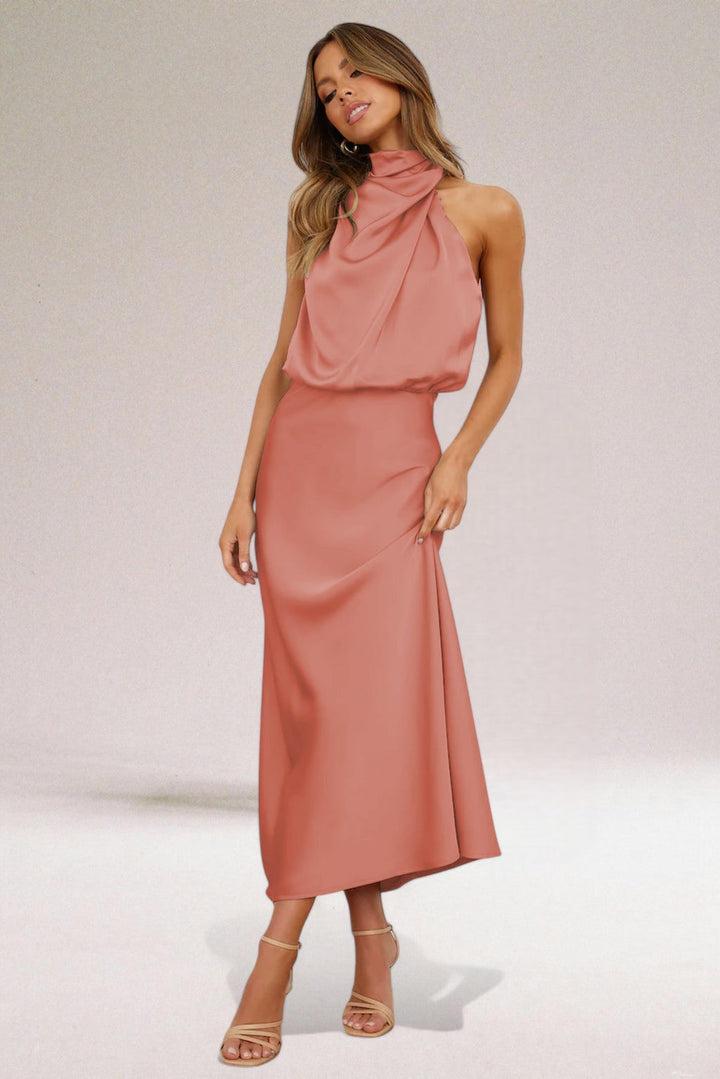 Berta | Vestido Satinado de Glamour