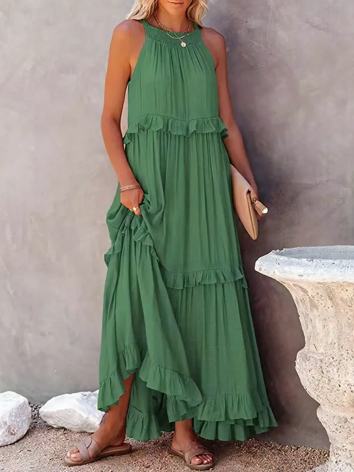 Mareike – Maxi vestido con volantes