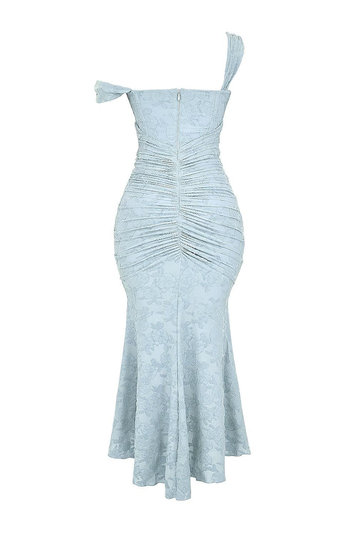 Giulia | Maxi Dress in Blue Floral Campanula