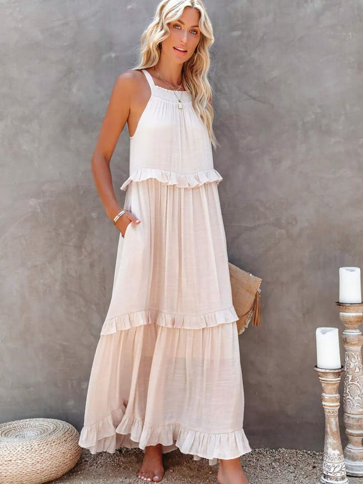 Mareike – Maxi vestido con volantes