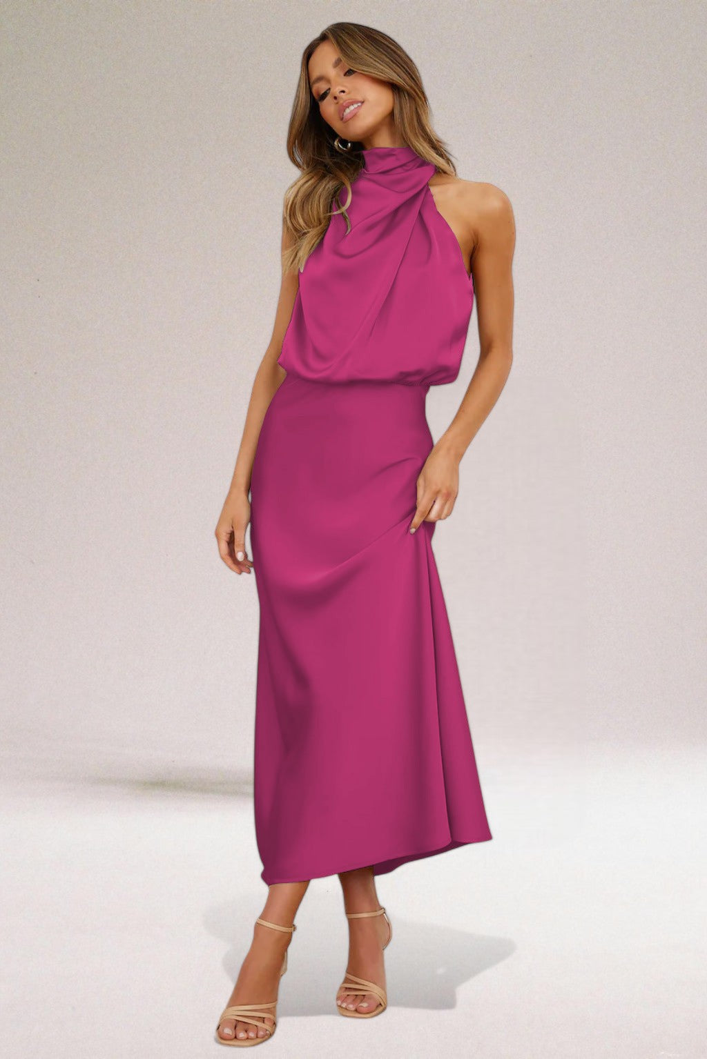 Berta | Vestido Satinado de Glamour