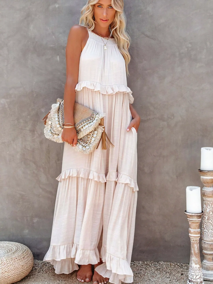 Mareike – Maxi vestido con volantes