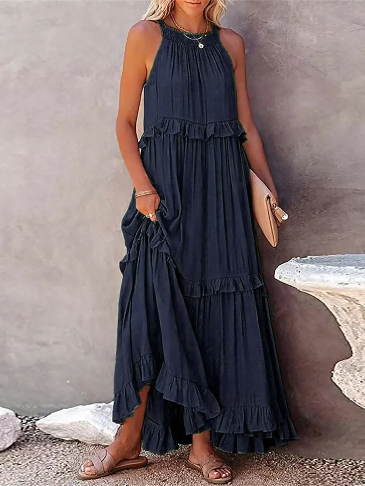 Mareike – Maxi vestido con volantes