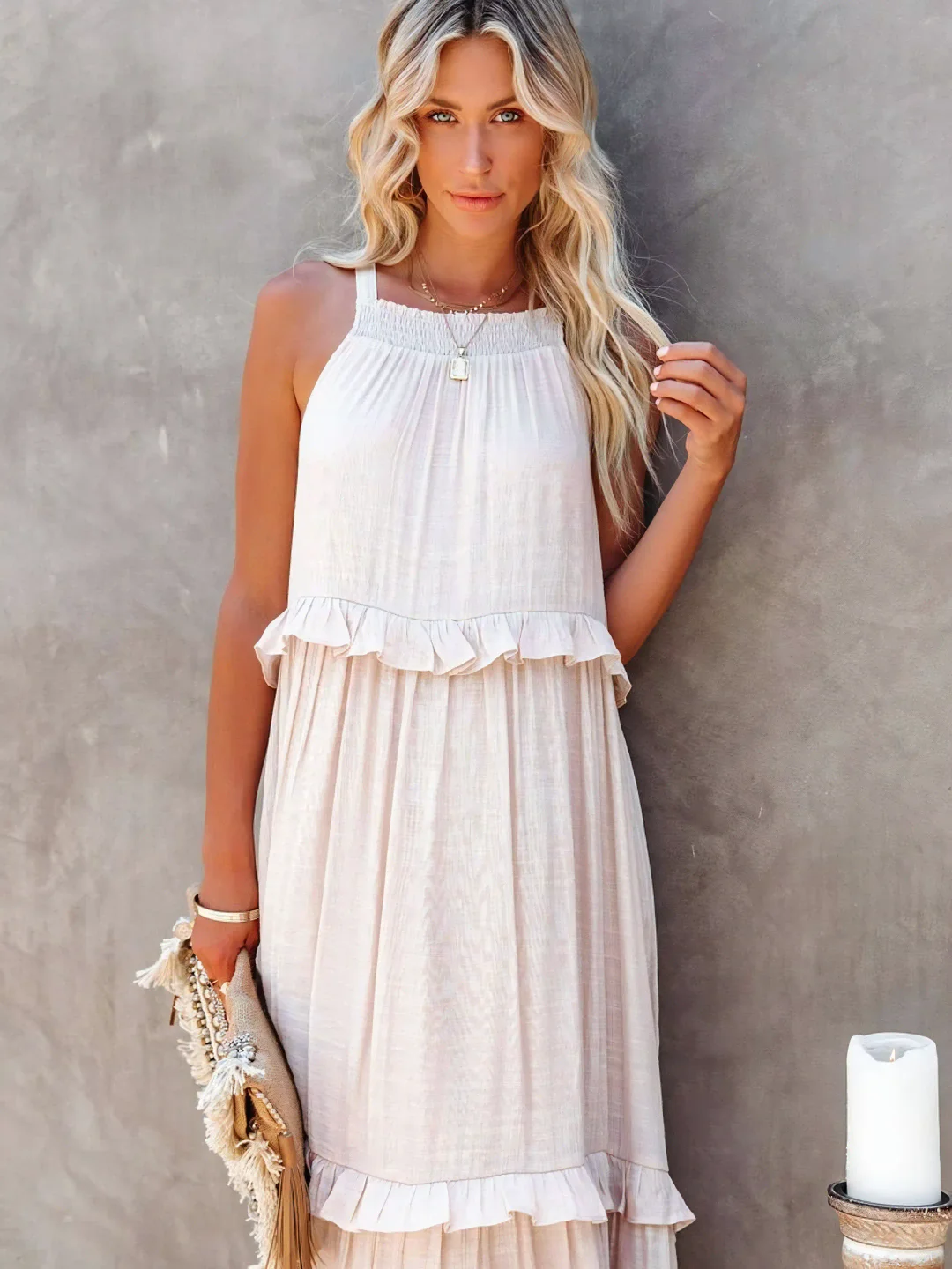 Mareike – Maxi vestido con volantes