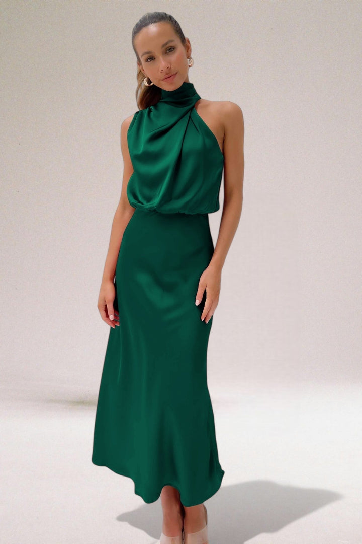 Berta | Vestido Satinado de Glamour