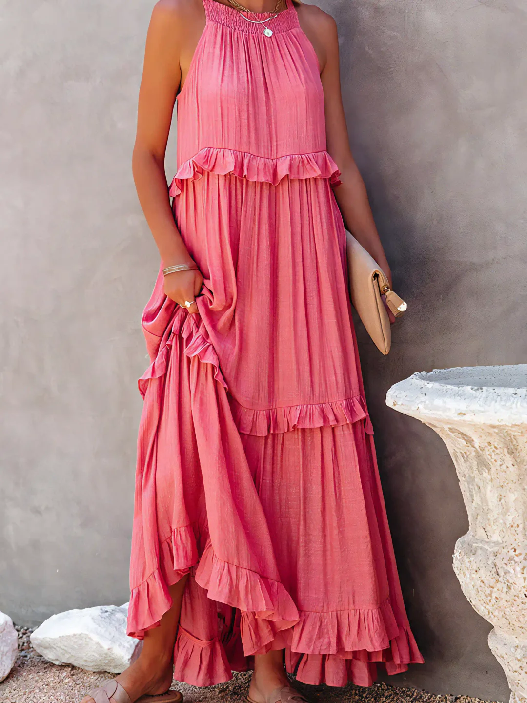 Mareike – Maxi vestido con volantes
