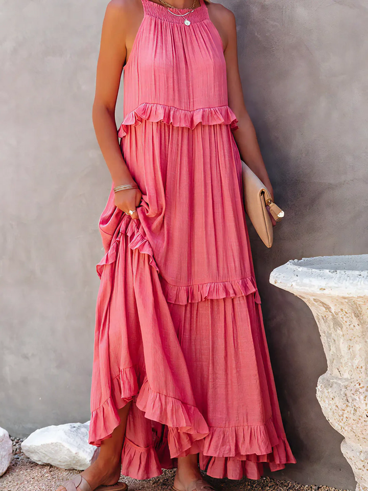 Mareike – Maxi vestido con volantes