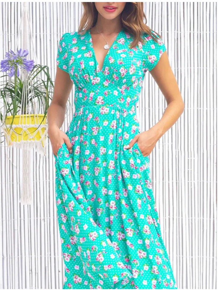 Fienna – Midi Dress with Button Detail