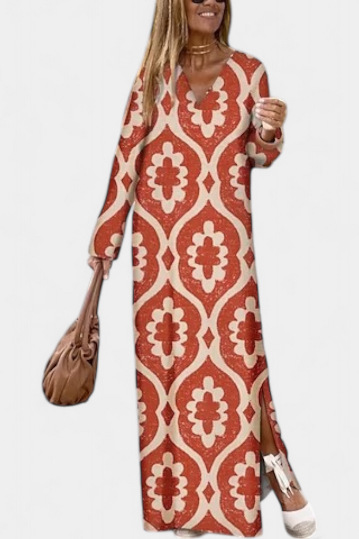 Brisa | Vestido Largo Geo