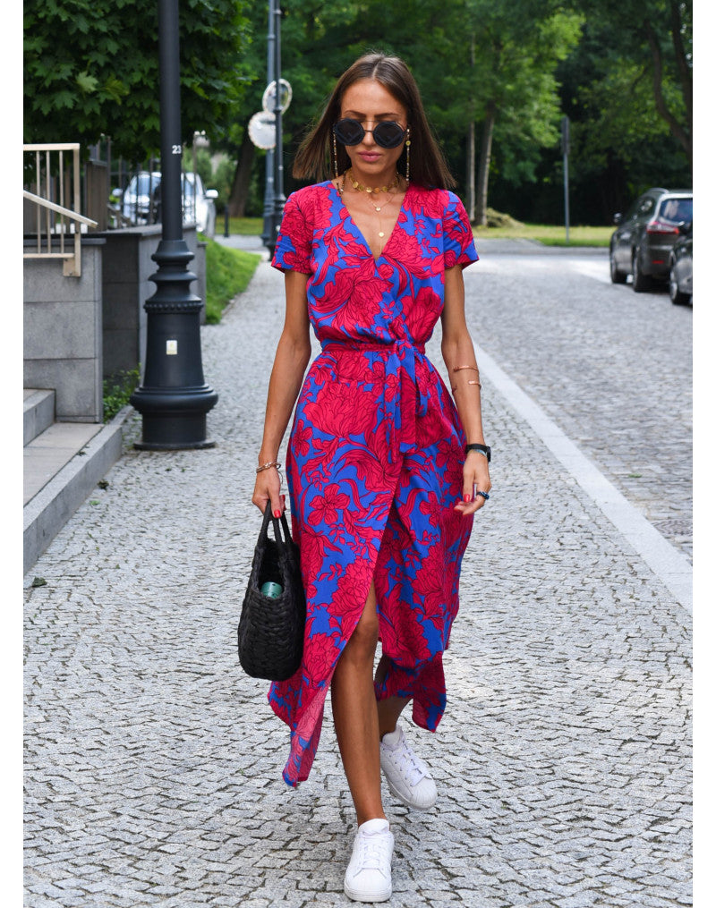 Alina – Vestido cruzado con diseño floral