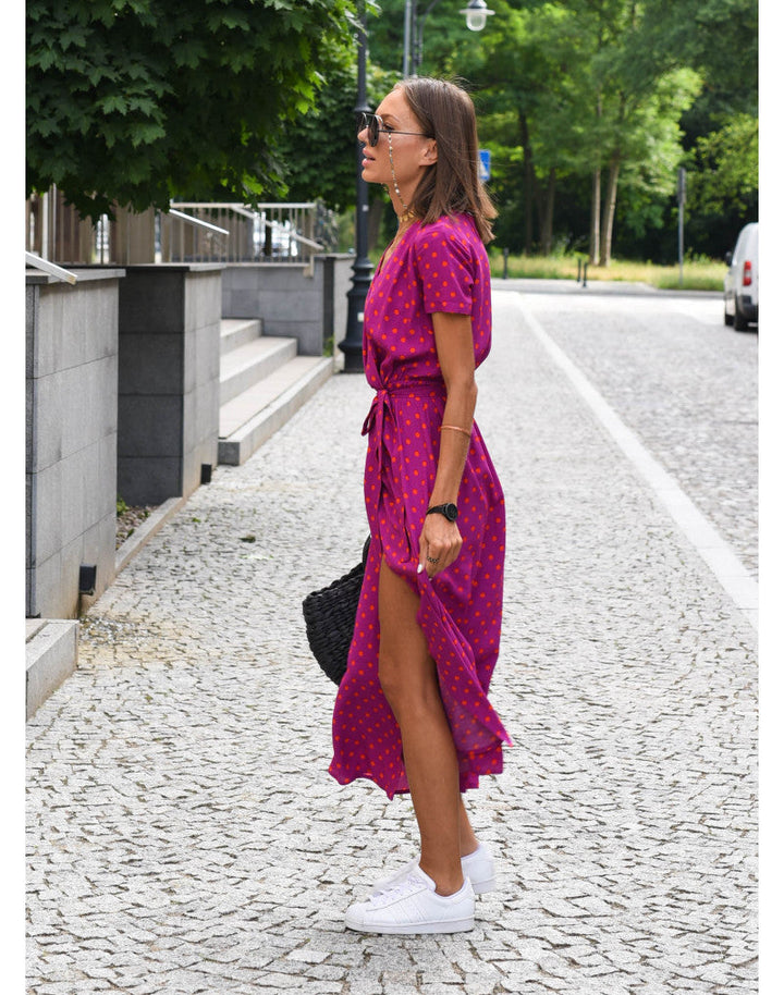 Alina – Vestido cruzado con diseño floral