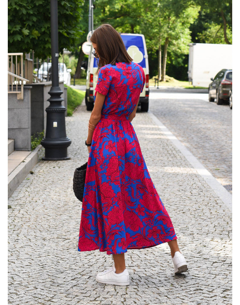 Alina – Vestido cruzado con diseño floral