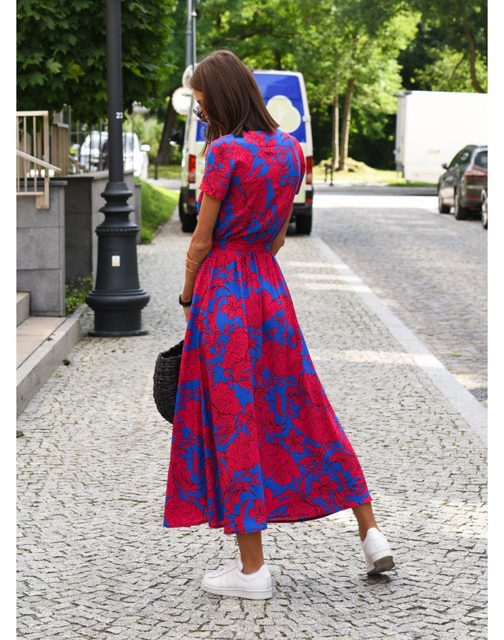 Alina – Vestido cruzado con diseño floral