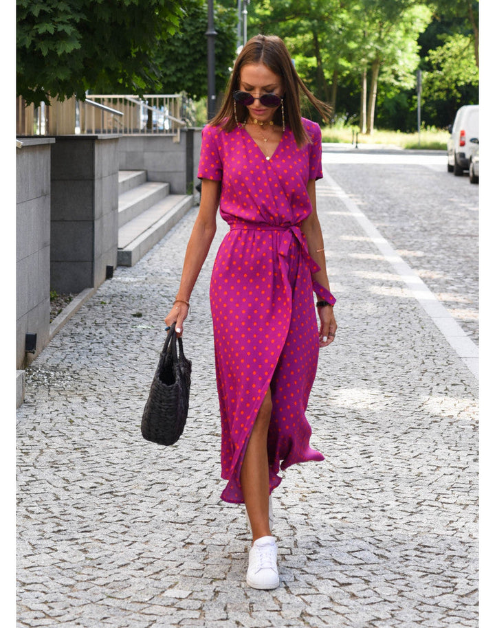 Alina – Vestido cruzado con diseño floral