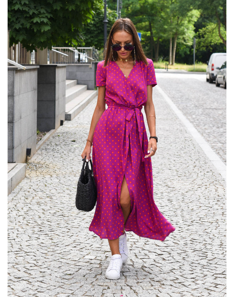 Alina – Vestido cruzado con diseño floral