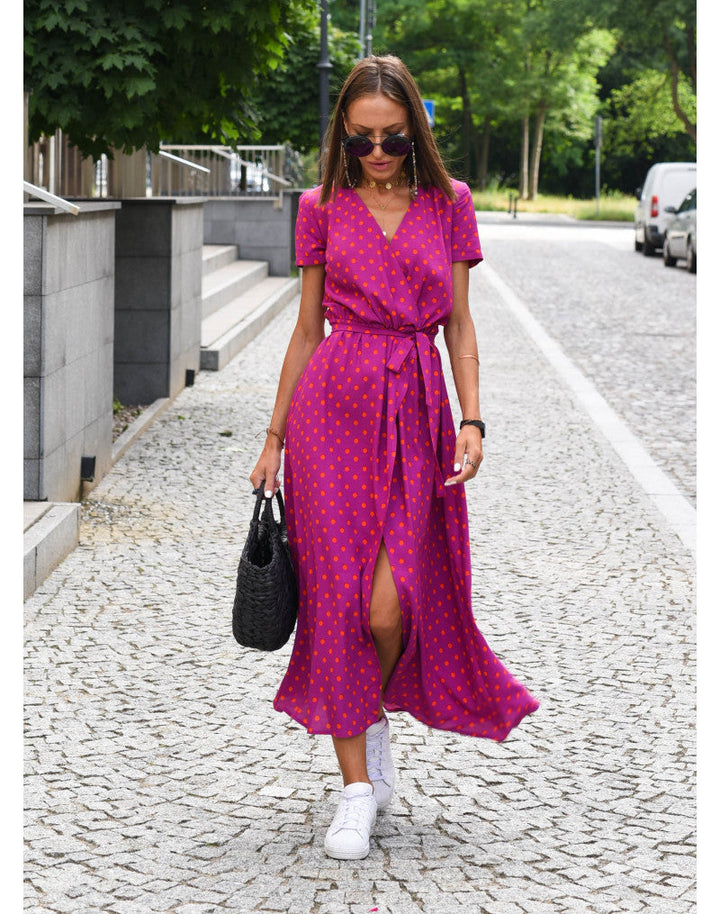 Alina – Vestido cruzado con diseño floral