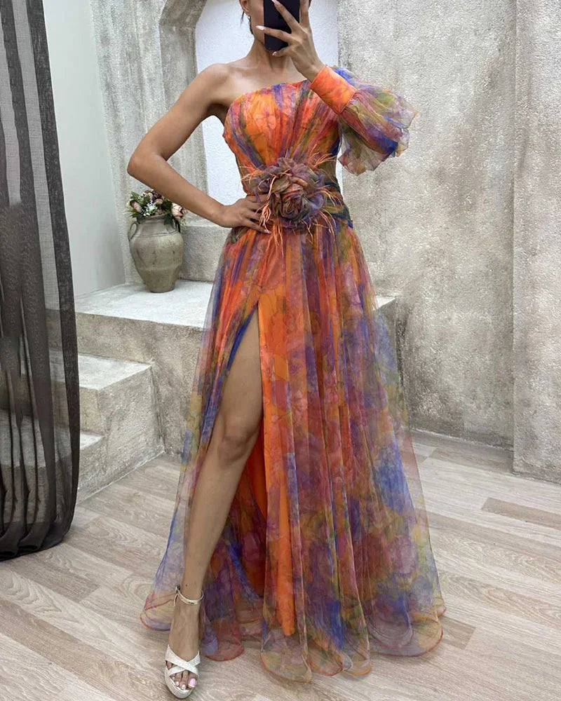 Andrea | Vestido Elegante con Abertura