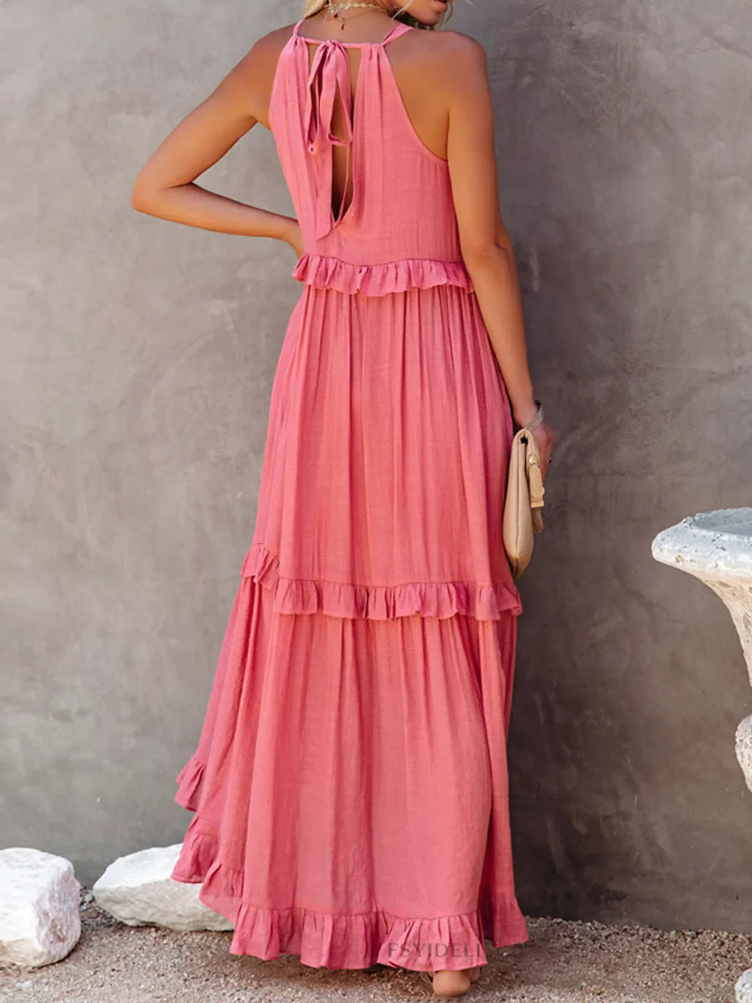 Mareike – Maxi vestido con volantes