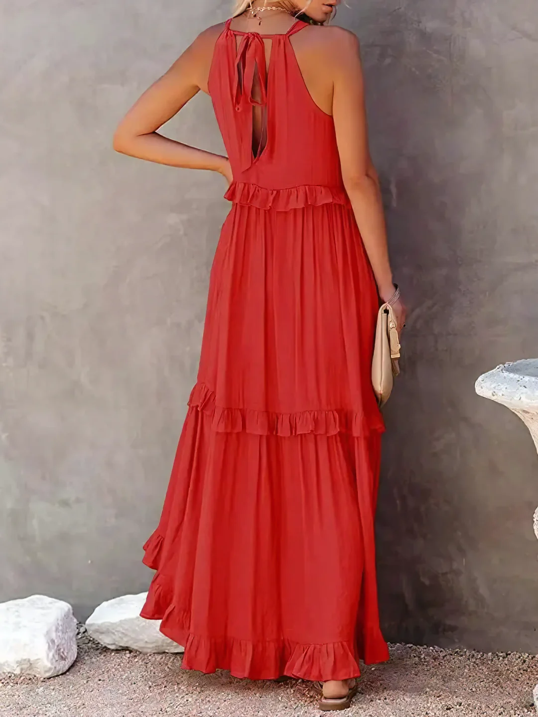 Mareike – Maxi vestido con volantes