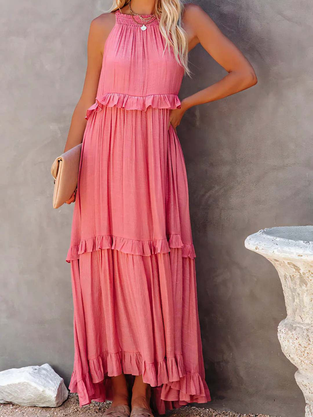 Mareike – Maxi vestido con volantes