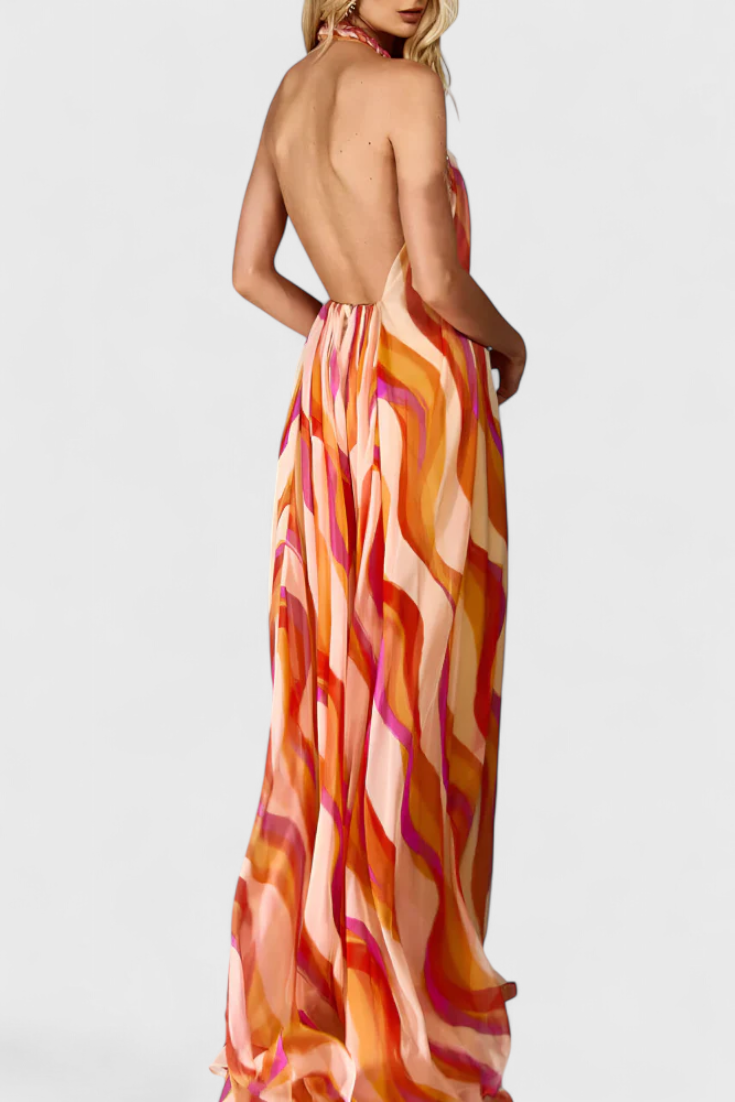 Remi | Vestido maxi ondas