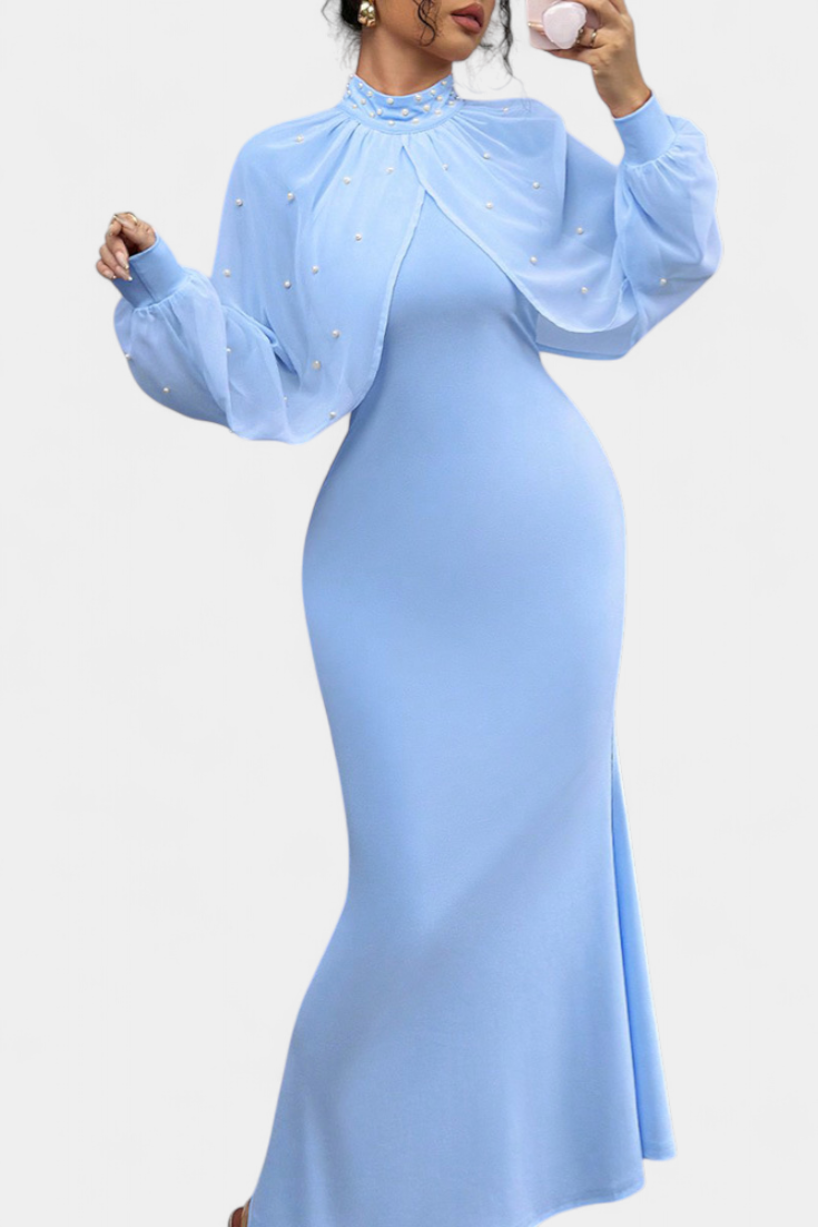 Atenea | Vestido Halter de Malla con Mostacillas