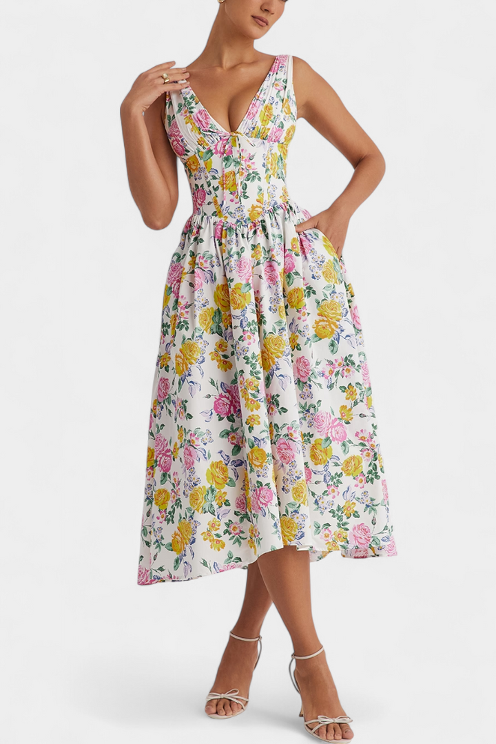 Margie | Vestido V Floral