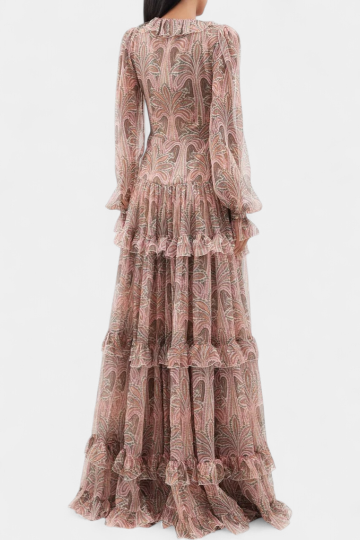 Ayla | Vintage Φόρεμα Μάξι με Στάμπα Paisley